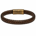 Bracciale intrecciato marrone con chiusura magnetica