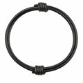 Bracciale Minimalista Nero con Nodo Intrecciato