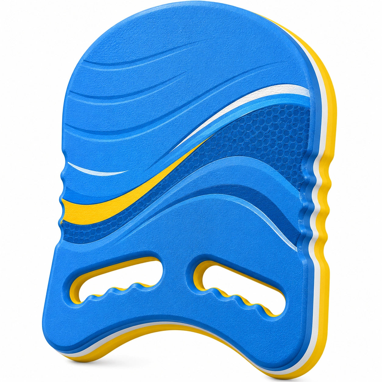 Tavoletta da Nuoto Ergonomica Blu/Giallo 45x30 cm