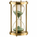 Clessidra decorativa oro sabbia verde 30 minuti