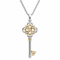 Collana con Pendente Chiave Celtica Argento e Oro
