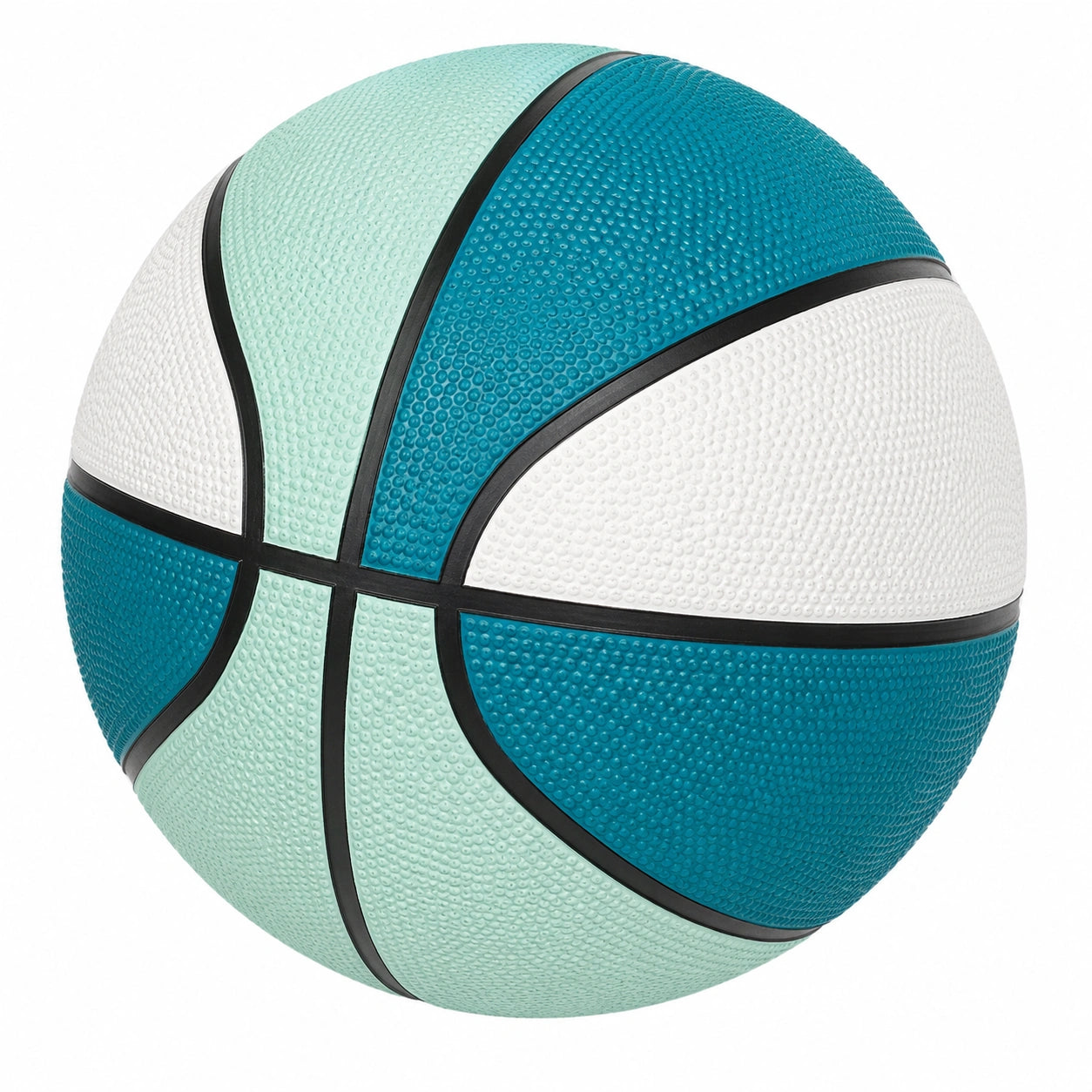 Pallone da Basket Verde/Bianco/Turchese con Presa Migliorata