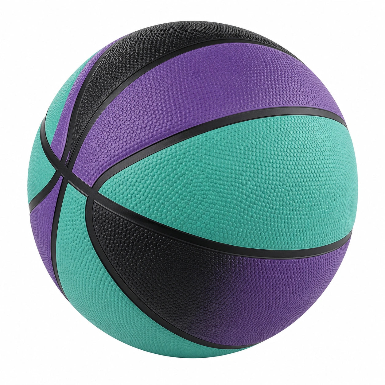 Pallone da Basket Multicolore Verde Viola Nero