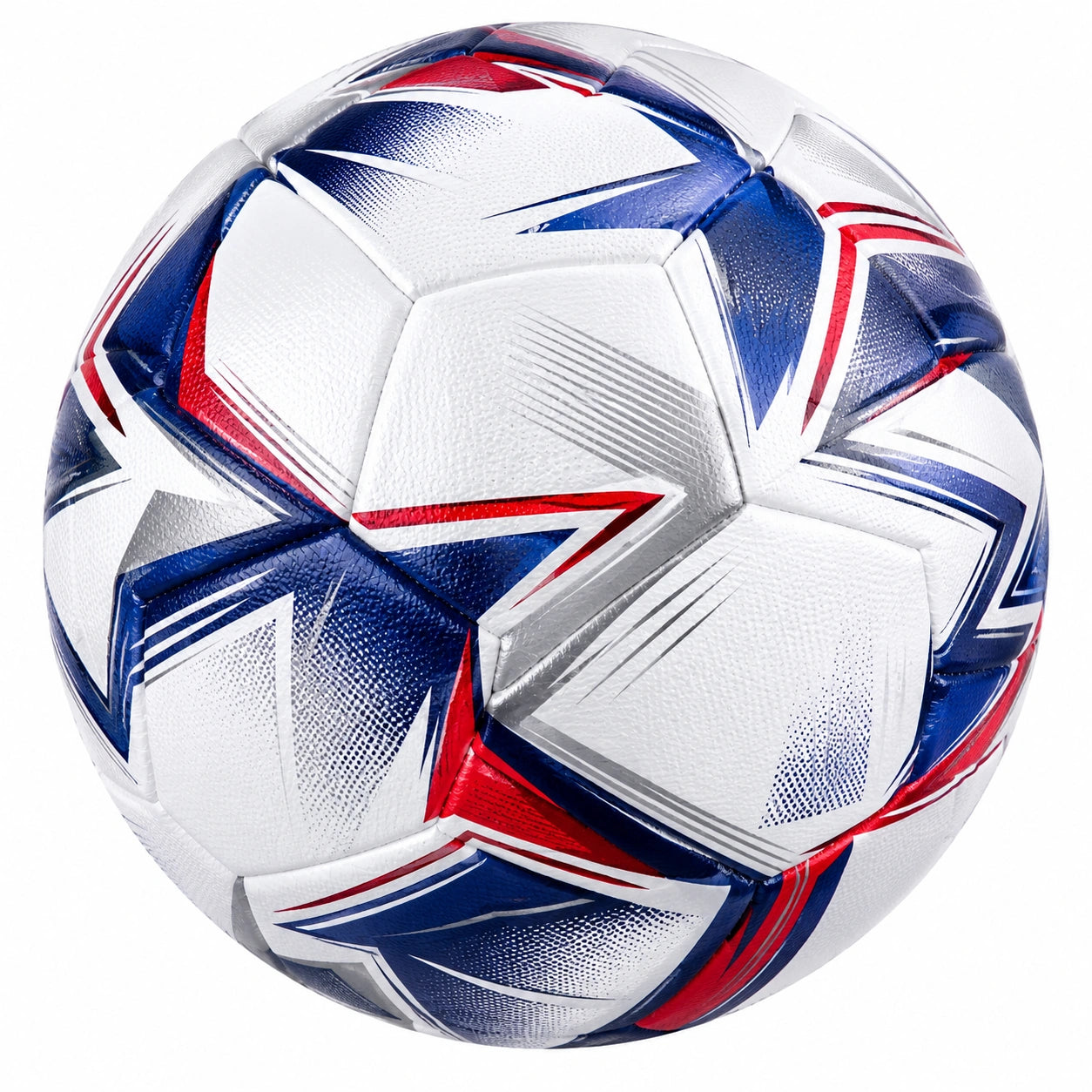 Pallone da calcio con design a stelle tricolore