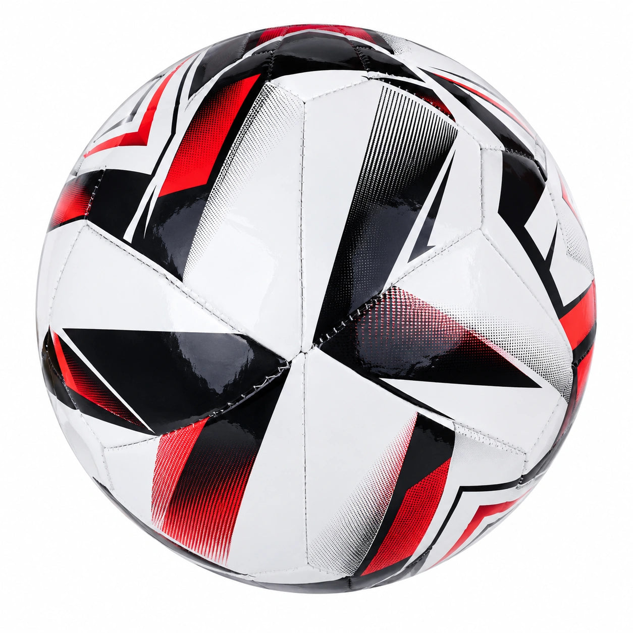 Pallone da Calcio Taglia 5 Bianco/Nero/Rosso