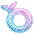 Ciambella Gonfiabile Coda di Sirena Arcobaleno