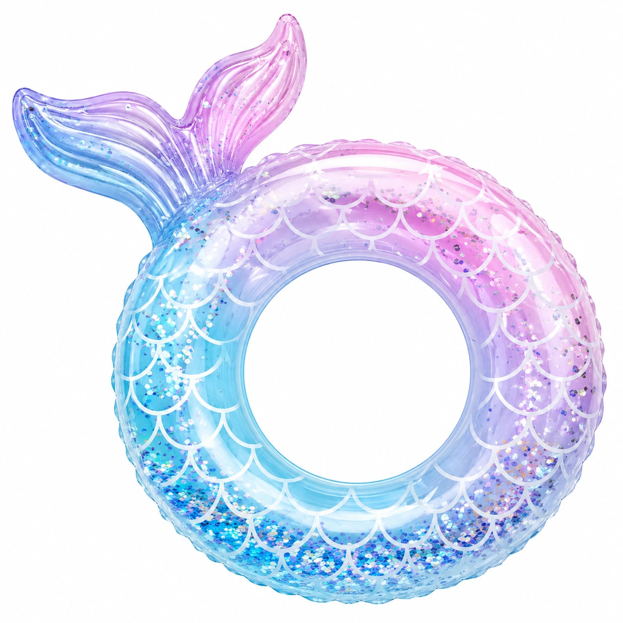 Ciambella Gonfiabile Coda di Sirena Arcobaleno